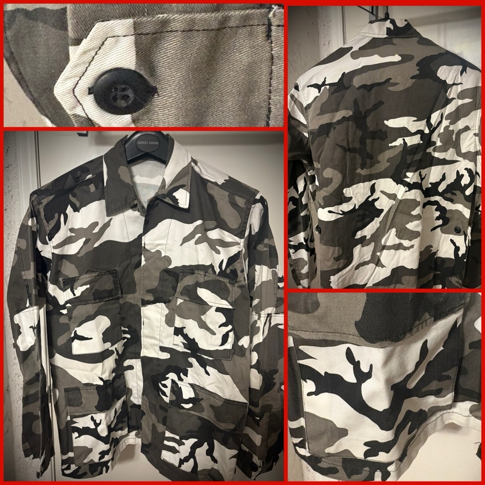 Men’s Multi Pocket Sportsman / Photographer Camouflage Jacket NWOT
